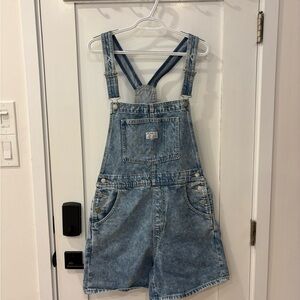 Levi's Blue Denim Overalls